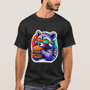 CAMISETA CARIÑO DE QUESO DE COMIDA RACCOON