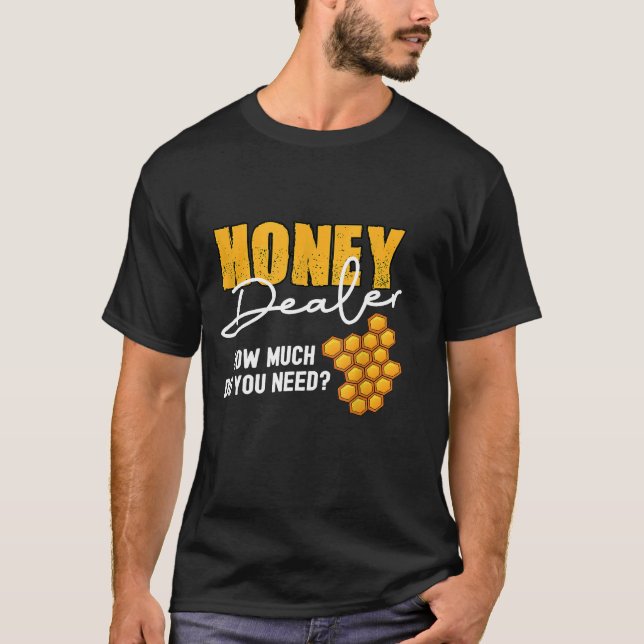 Camiseta Cariño Dealer Cuánto Necesitas Abeja (Anverso)