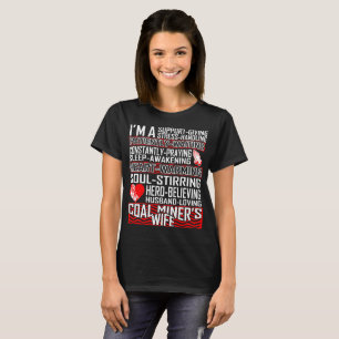 Camiseta cariñosa de la esposa del minero de