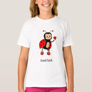 Camiseta Cariñosa Mariquita y Corazón 