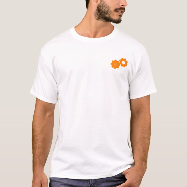 Camiseta Carisma inexplicable (NARANJA) (Anverso)