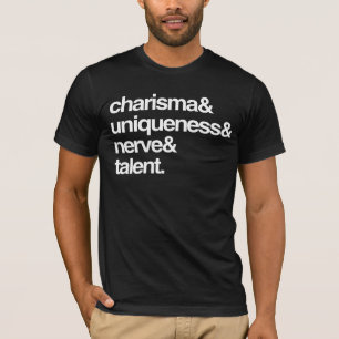 Camiseta Carisma Singularidad Nervio y Talento