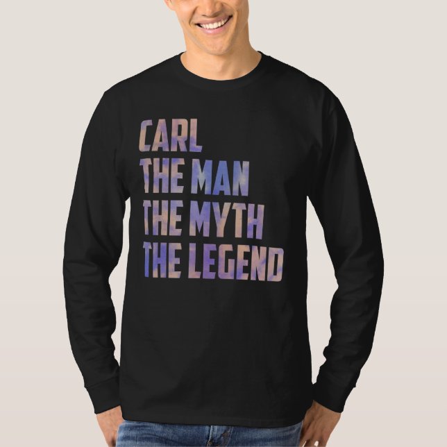 Camiseta Carl El Hombre El Mito La Leyenda Los Padres Día H (Anverso)