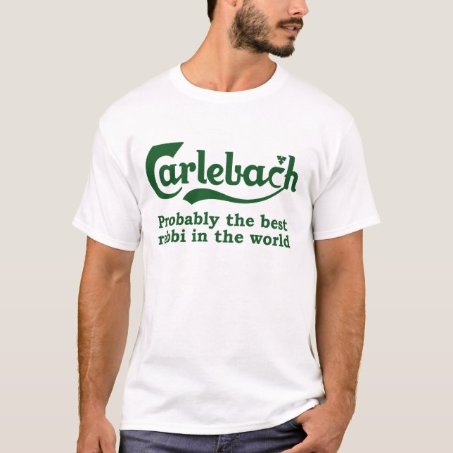 Camiseta Carlebach - el mejor rabino del mundo (Anverso)