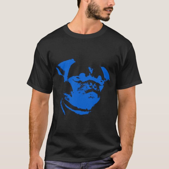 Camiseta Carlino Azul Fondo Amarillo (Anverso)