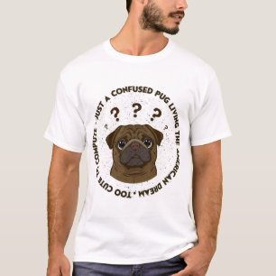 Camiseta Carlino Confundido Viviendo el Sueño Americano Reg