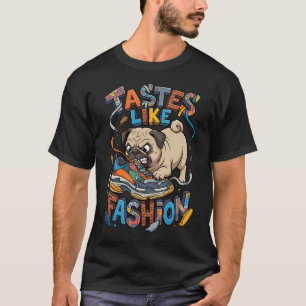 Camiseta Carlino Enojado Mordiendo Un Zapato Deportivo De C