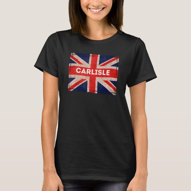 Camiseta Carlisle Flag Border Town Proud North England (Anverso)