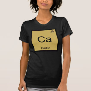 Camiseta Carlito Nombre Elemento Químico Tabla Periódica