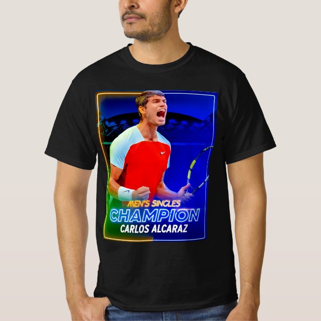 Camiseta " Carlos Alcaraz Ganador 2022 US Open Tennis (Anverso)