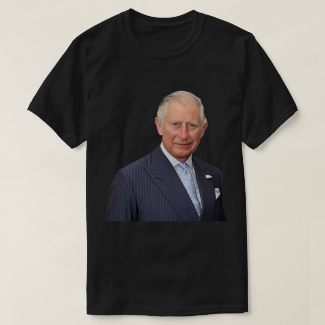 Camiseta Carlos III Rey de Inglaterra (Diseño del anverso)