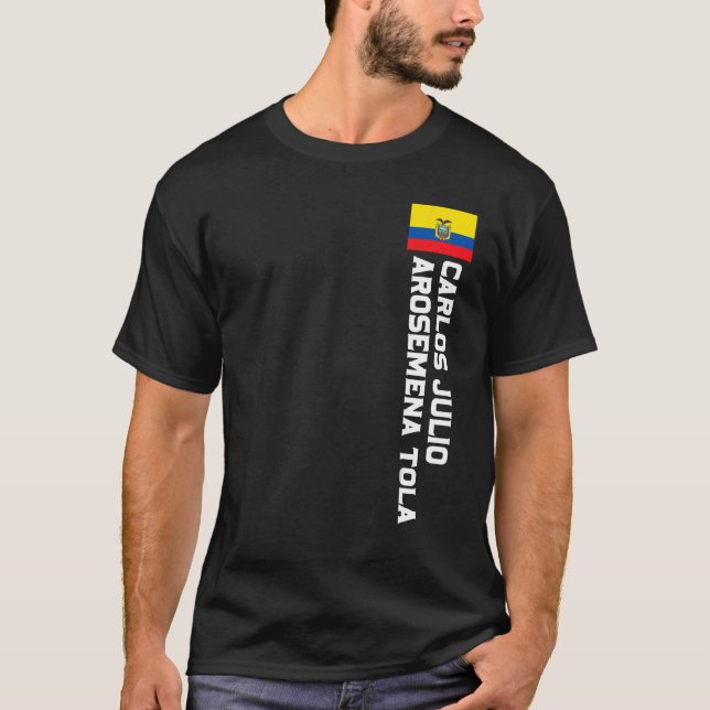 Camiseta Carlos Julio Arosemena Tola Bandera Ecuador Emblem (Anverso)