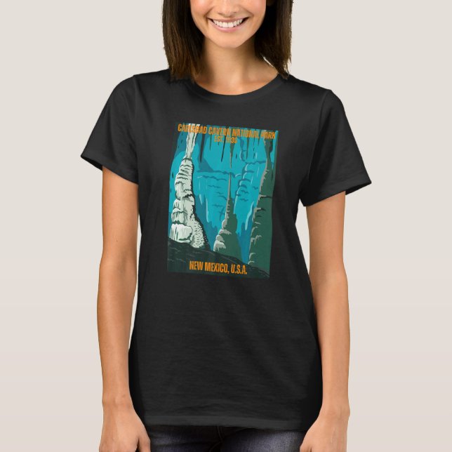 Camiseta Carlsbad Cavern National Park New Mexico State Sou (Anverso)
