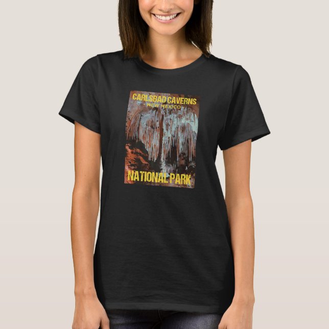 Camiseta Carlsbad Caverns National Park New Mexico Poster (Anverso)