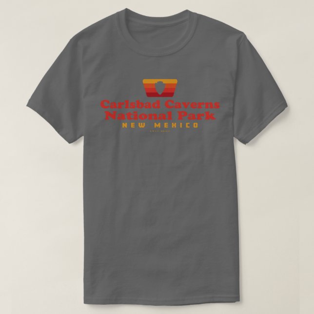Camiseta Carlsbad Caverns Parque Nacional Retro Arrowhead R (Diseño del anverso)