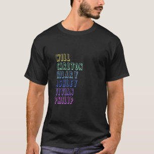 Camiseta Carlton Will Ashley Vivian Philip Hilary Aire Fres