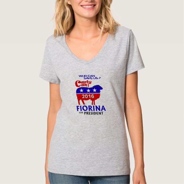 Camiseta Carly Fiorina para el presidente 2016 (Anverso)