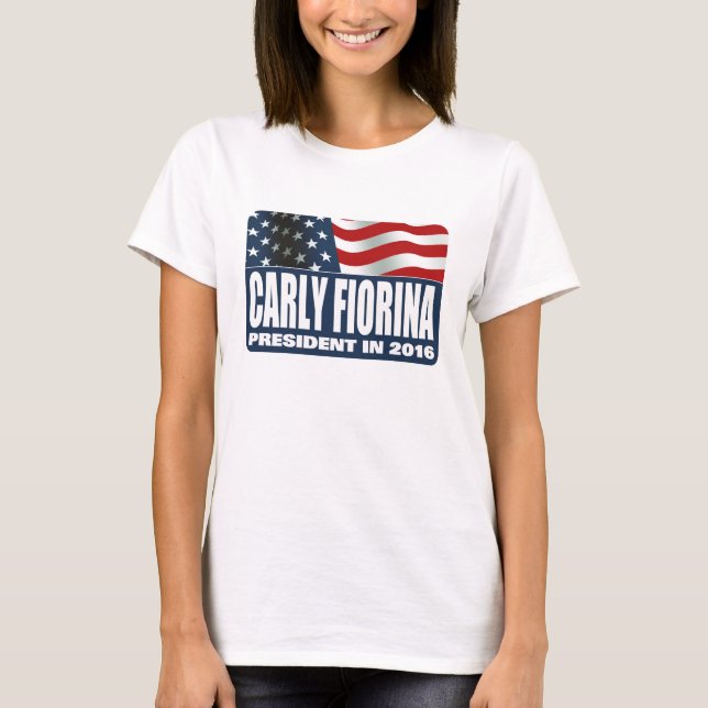 Camiseta Carly Fiorina para el presidente en 2016 (Anverso)