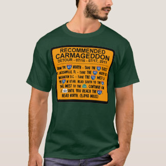 Camiseta Carmageddon - desvío recomendado