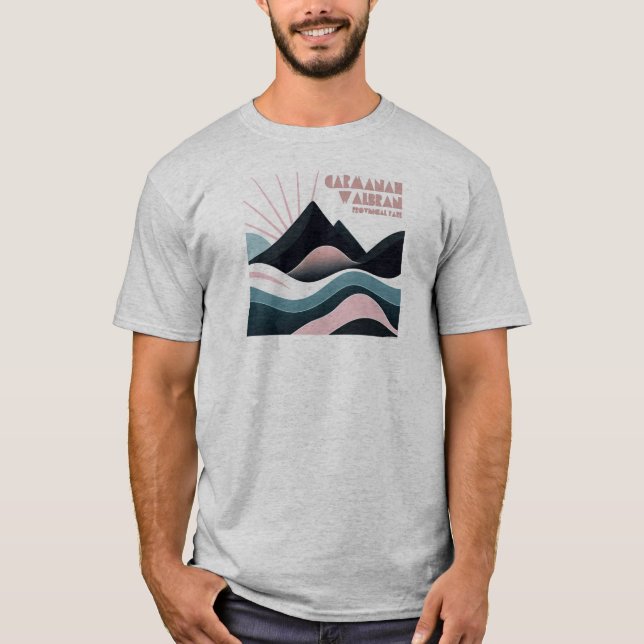 Camiseta Carmanah Walbran Parque Provincial Coloridas Colin (Anverso)