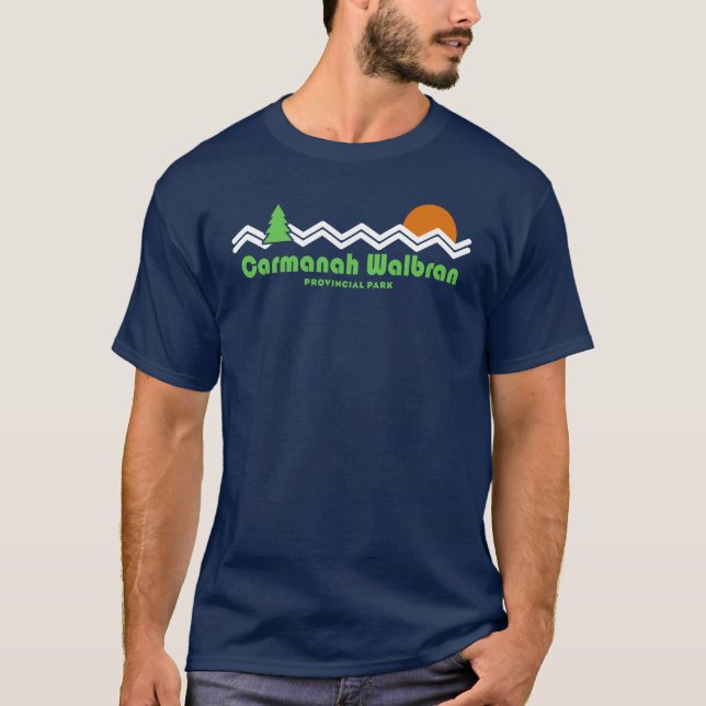 Camiseta Carmanah Walbran Parque Provincial Retro (Anverso)