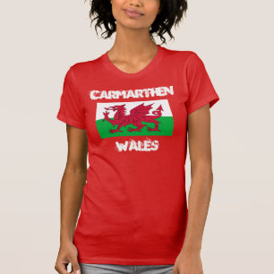 Camiseta Carmarthen, Gales con bandera galesa