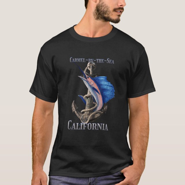 Camiseta Carmel By the Sea California pez espada Marlin Oce (Anverso)