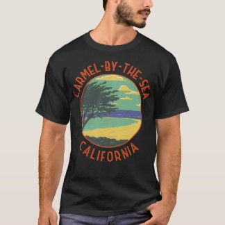 Camiseta Carmel-By-The-Sea California Retro Distorsionado C