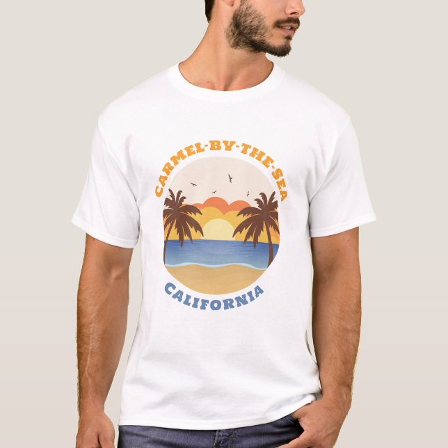 Camiseta Carmel-by-the-Sea, Condado de Monterey, California (Anverso)