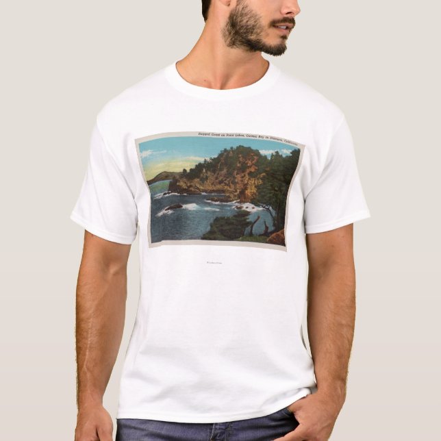 Camiseta Carmel, CA - costa rugosa en el punto Lobos (Anverso)