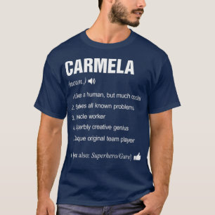 Camiseta Carmela Nombre Definición Significado Familia Div