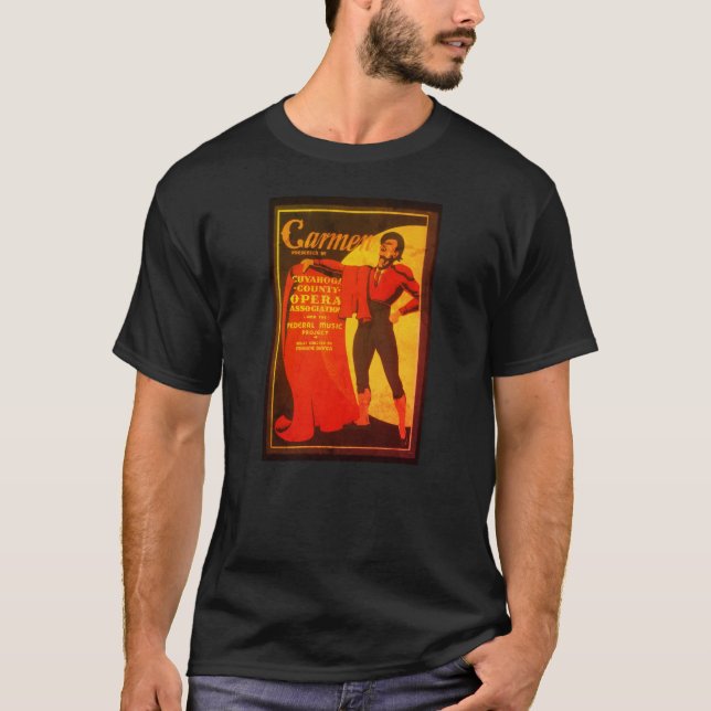 Camiseta Carmen ópera poster (Anverso)