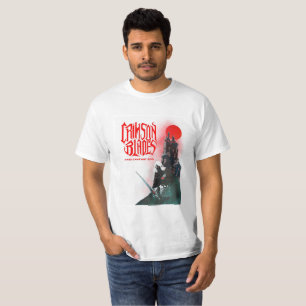 Camiseta carmesí de las cuchillas