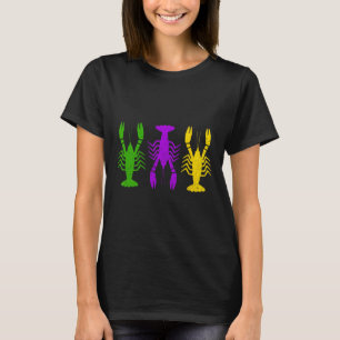 Camiseta Carnaval Cangrejo de Río Payaso Collar Nueva Orlea