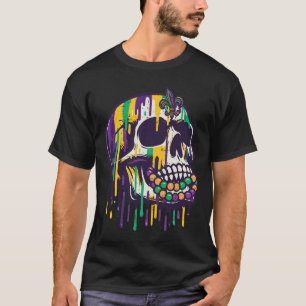 Camiseta Carnaval Cráneo Goteante Fiesta de Martes de Carna