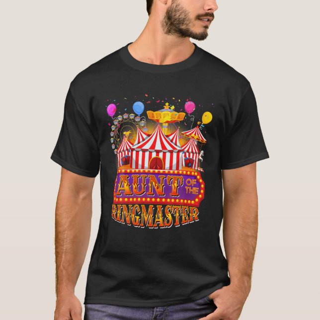 Camiseta Carnaval De Circo De Cumpleaños De La Tía De Ringm (Anverso)