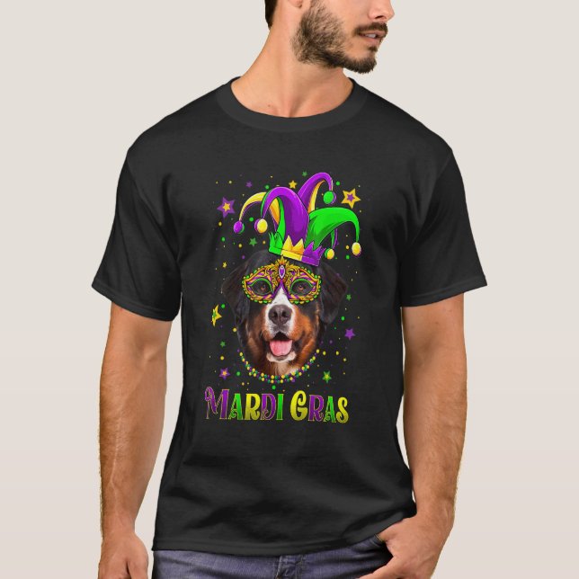 Camiseta Carnaval de Cute Mardi Gras Carnaval Bernese de Pe (Anverso)