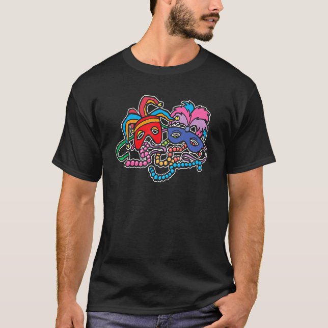 Camiseta Carnaval de desfile de festivales Carnaval de másc (Anverso)