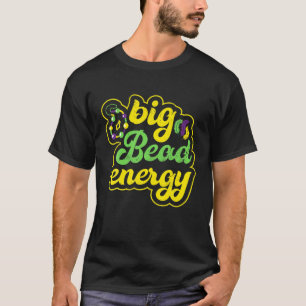 Camiseta Carnaval de energía de abalorios divertidos Mardi 