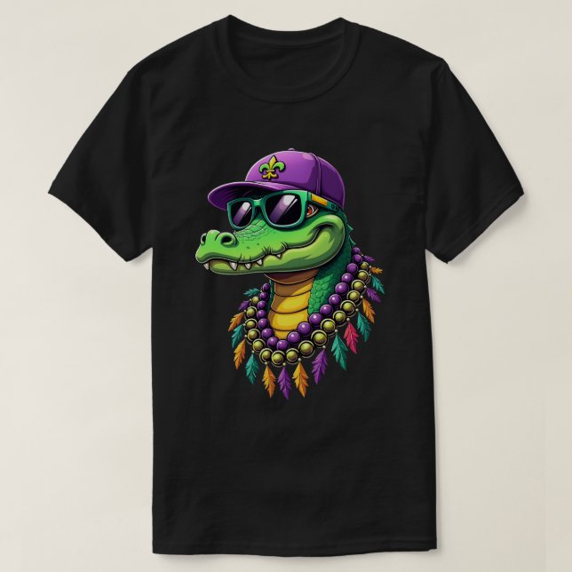 Camiseta Carnaval de ligadores de Mardi Gras en Nueva Orlea (Diseño del anverso)