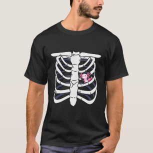 Camiseta Carnaval de los disfraces del pecho de Axolotl