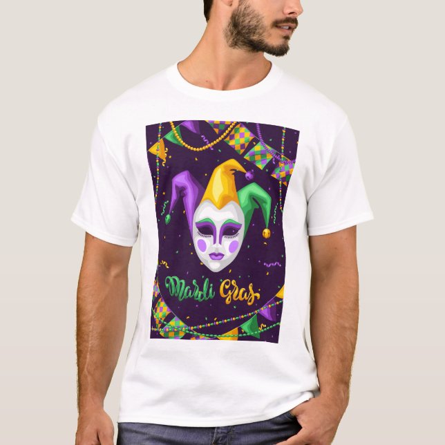 Camiseta Carnaval de Mardi Gras (Anverso)