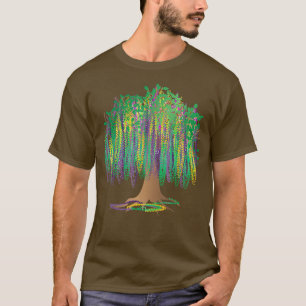 Camiseta Carnaval de Mardi Gras Árbol gráfico Meican BeadTr