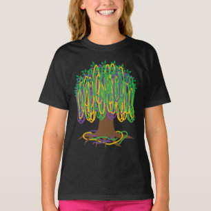 Camiseta Carnaval de Mardi Gras Bead Tree