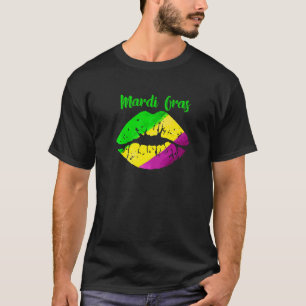 Camiseta Carnaval de Mardi Gras Disfraz Fleur Purple De Lys