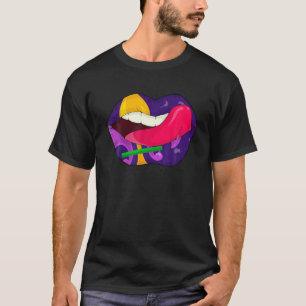 Camiseta Carnaval de Mardi Gras Disfrazado Morado Amp Fleur