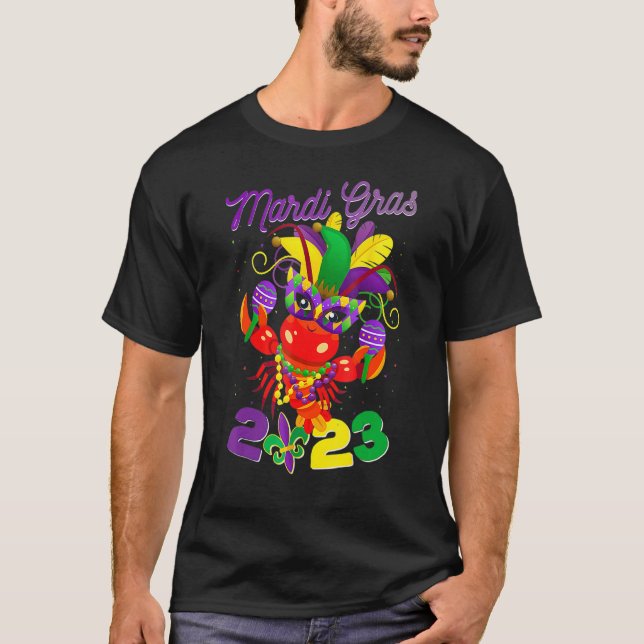 Camiseta Carnaval de Mardi Gras Fleur D (Anverso)