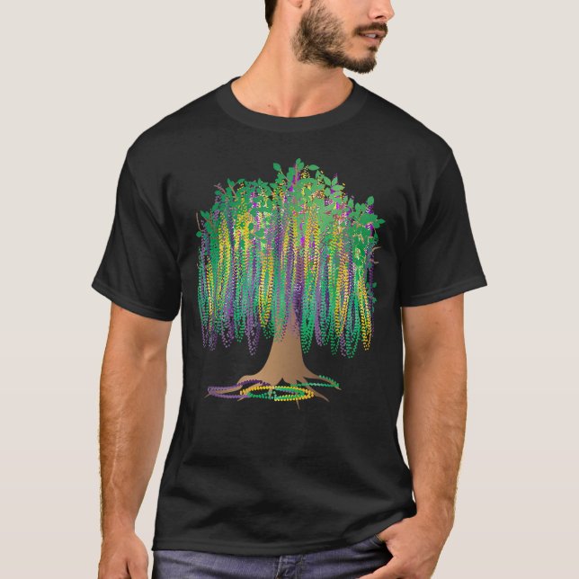 Camiseta Carnaval de Mardi Gras Gráfico Mexicano Árbol de c (Anverso)
