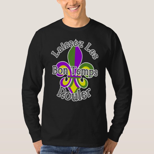 Camiseta Carnaval de Mardi Gras, Laissez Les Bon Temples Nu (Anverso)