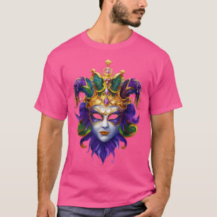 Camiseta Carnaval de Mardi Gras Mascarada Mascarada TShirt